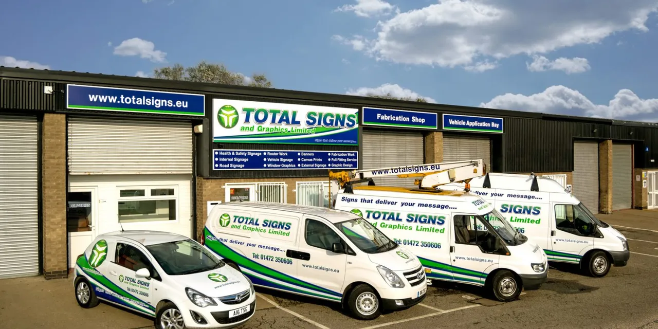 The Total Signs and Graphics team at our Grimsby facility